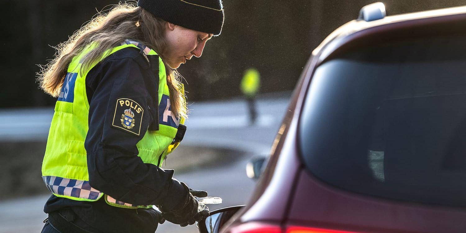 Arkivbild. En bilist stannades av polis under torsdagsmorgonen.