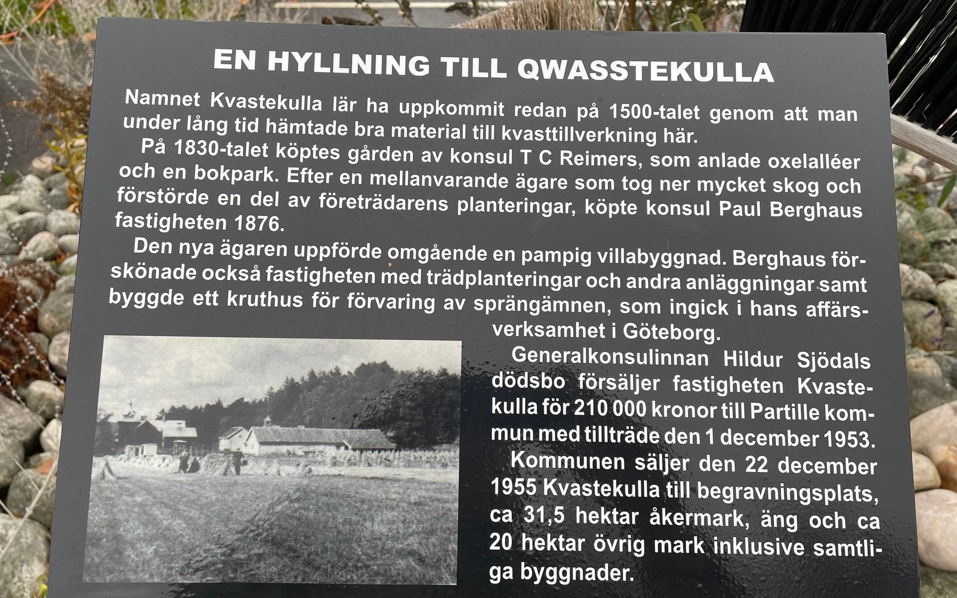 Kvastekulla griftegård är den största kyrkogården i Partille. 