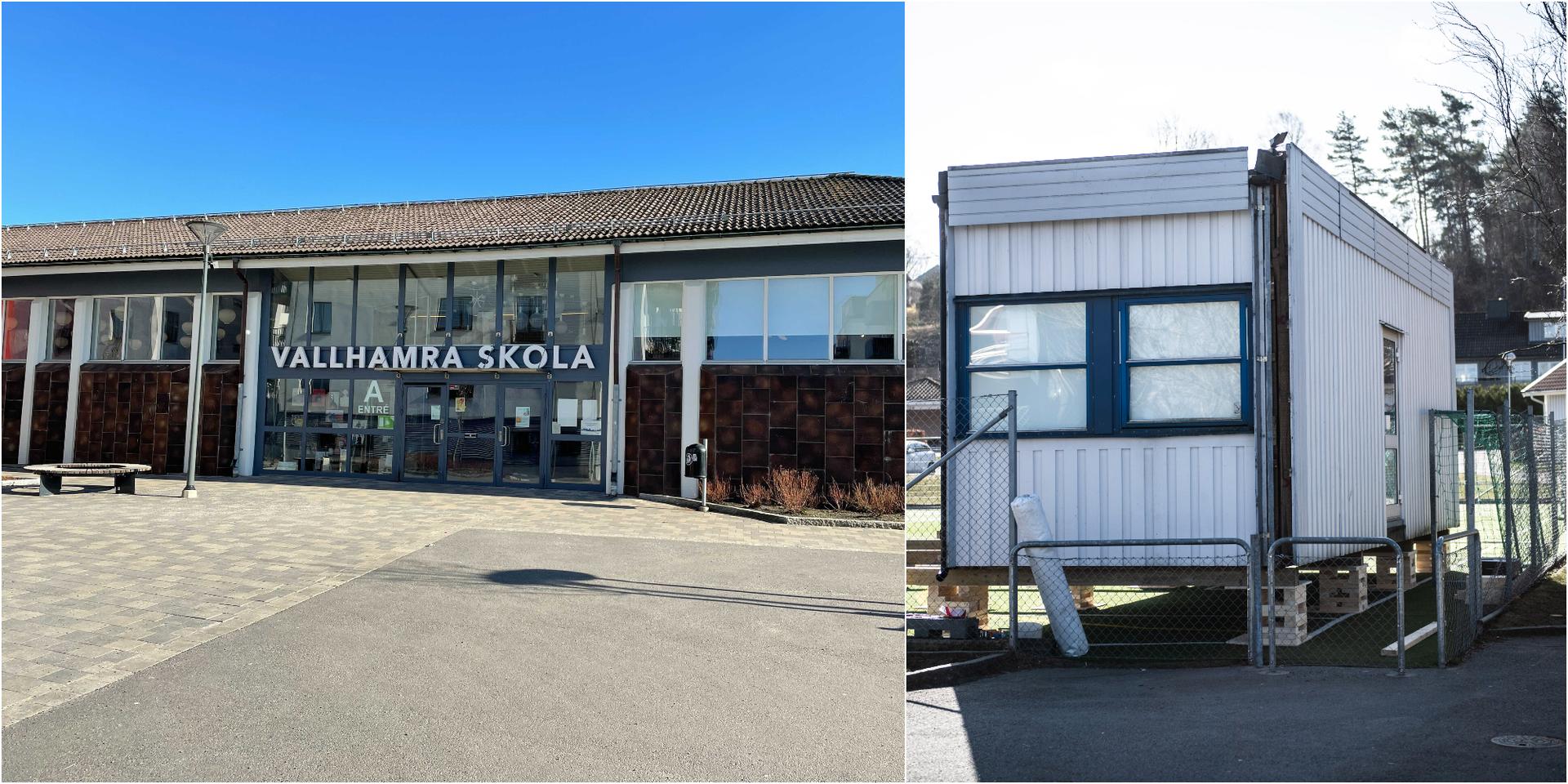 På Vallhamraskolan ska det komma upp paviljonger i sommar med plats för 160 barn.