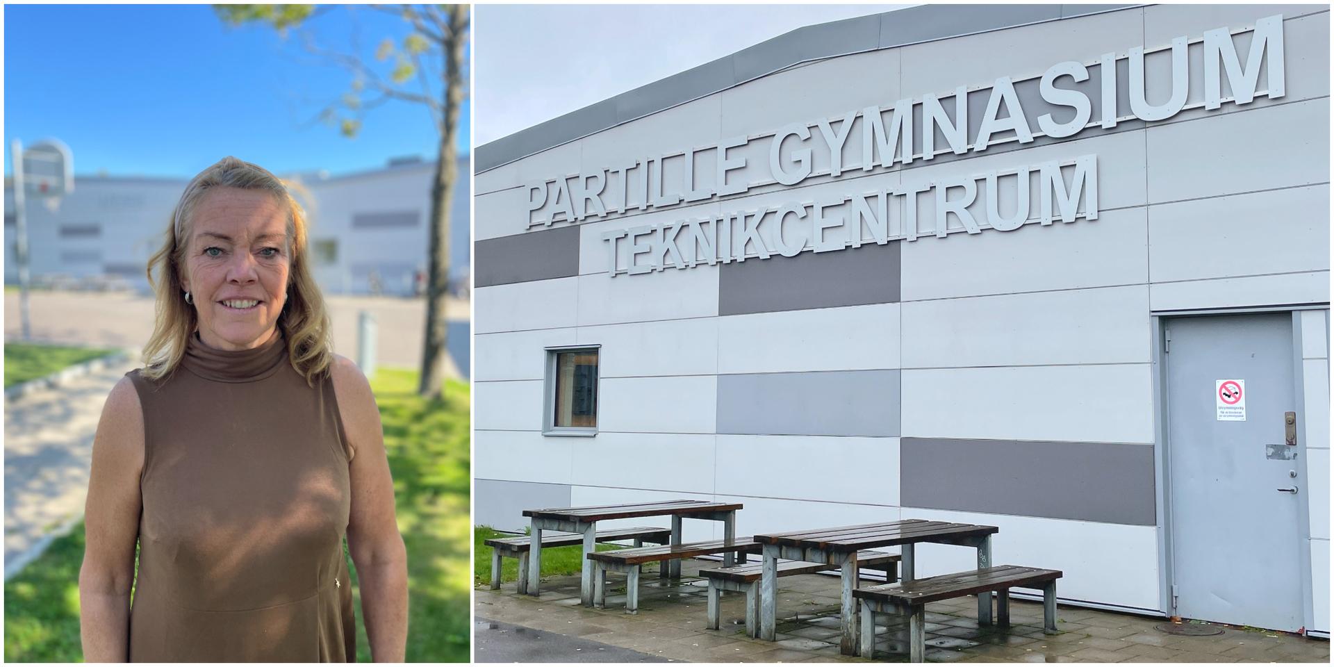 Susanne Krook, rektor på Partille gymnasium berättar om hård konkurrens om natureleverna. 